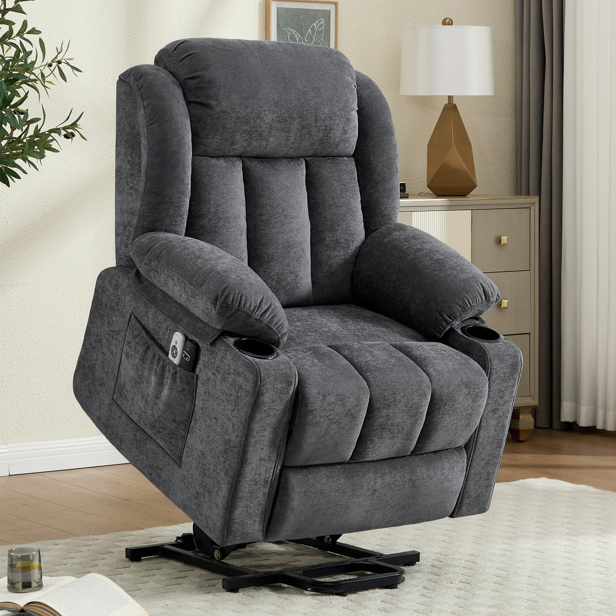 Power Lift Recliner Chair with Massage & Heat