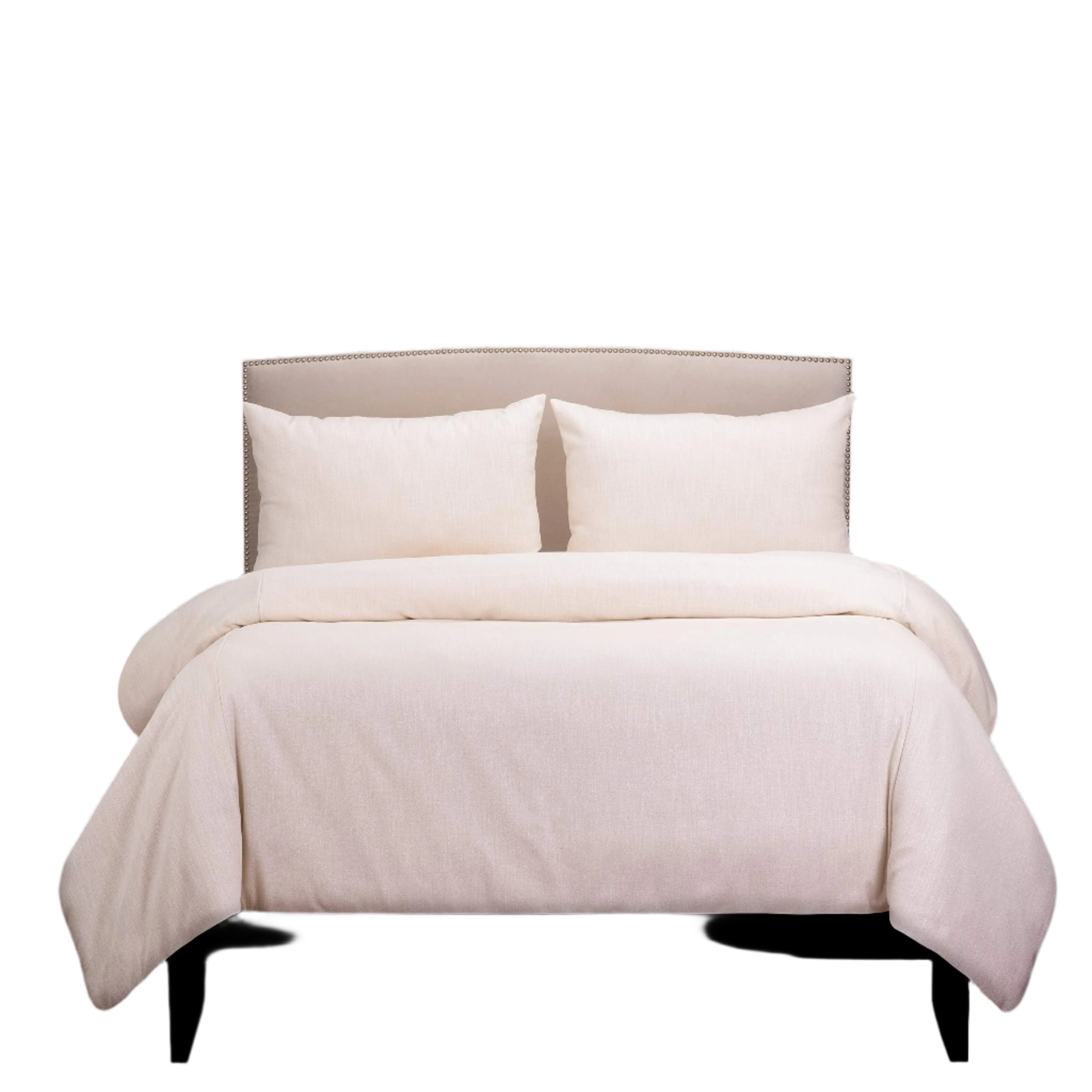 Scott Fitzgerald Lumiere Cream Luxury Duvet Cover and Insert Set Queen 6 Piece