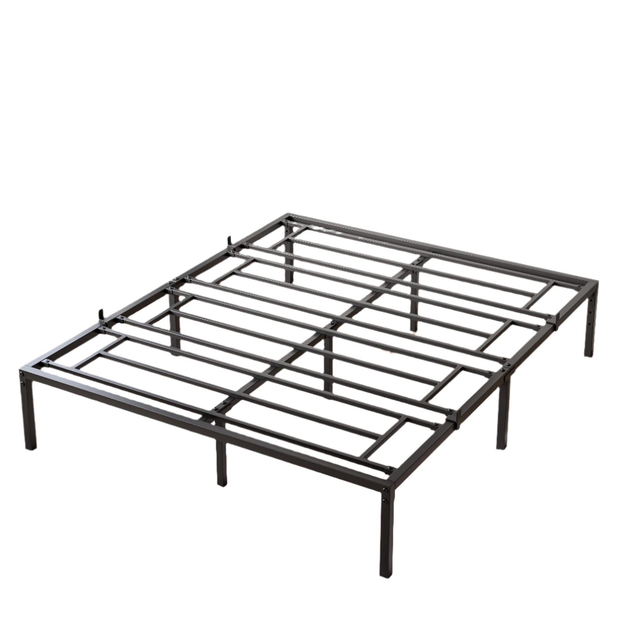 Queen Bed Frame Platform,14 Inch Metal Queen Size Bed Frames No Box Spring Needed