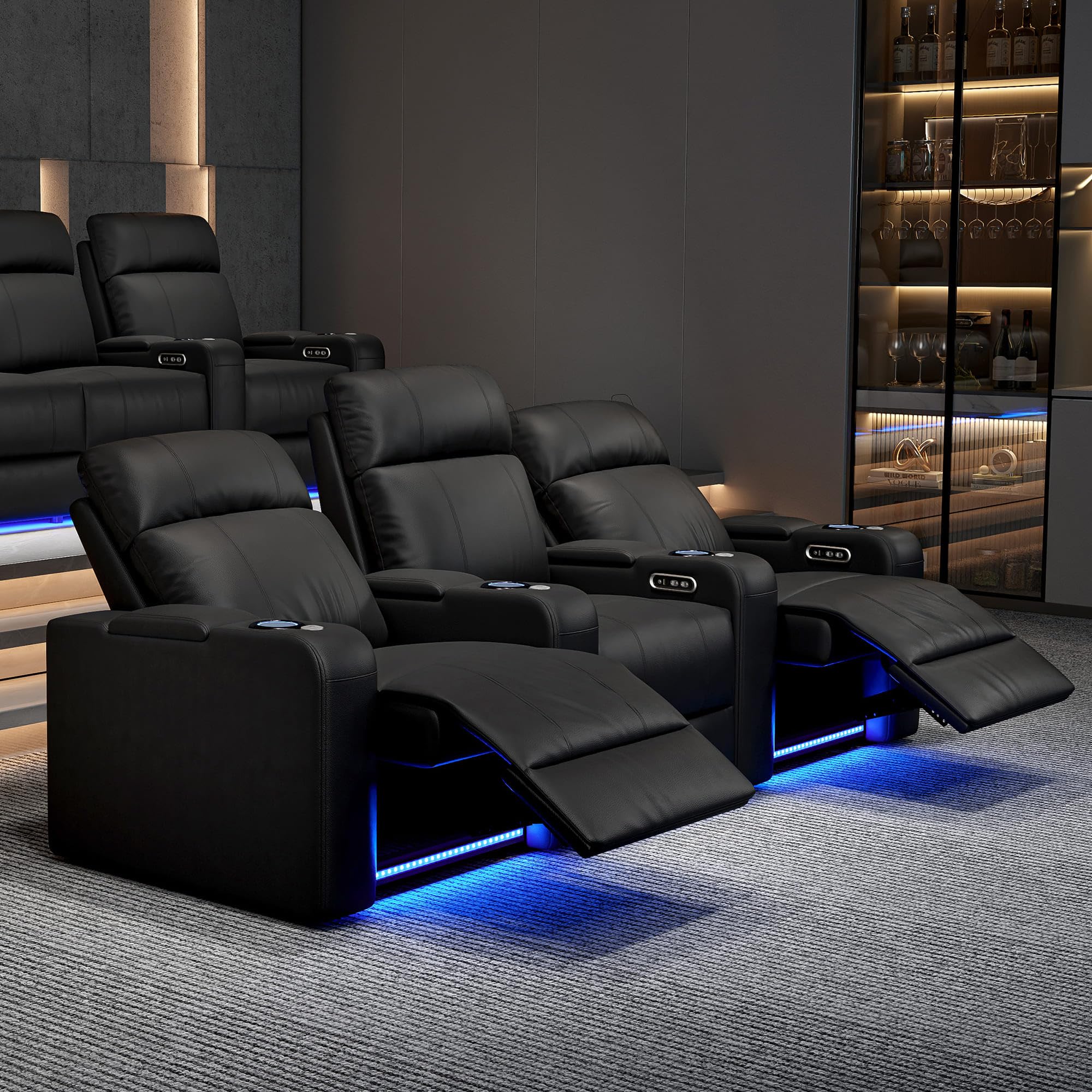 Power Reclining Home Theater Seating