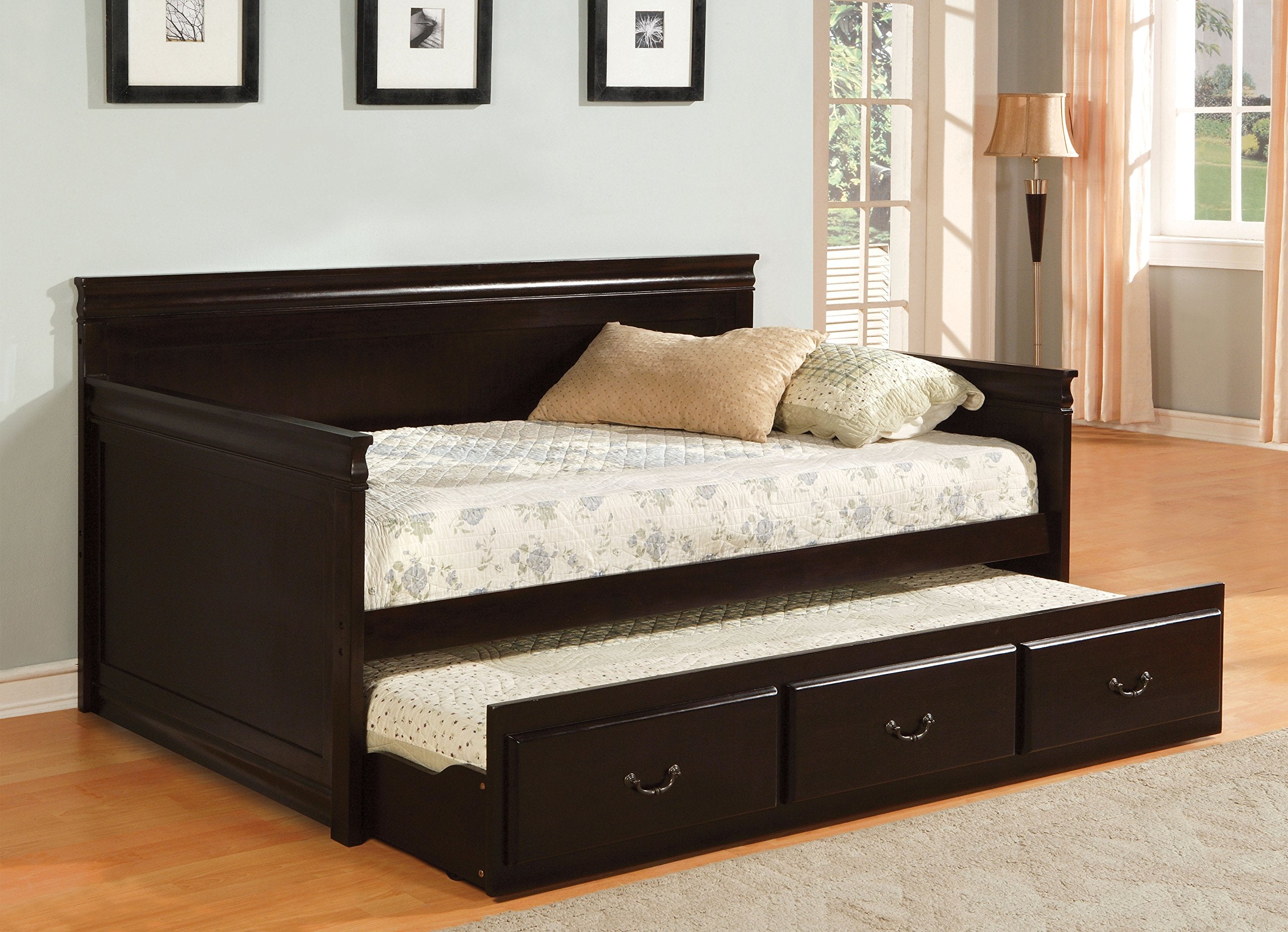 Out Damon Platform Daybed with Trundle, Twin, Espresso