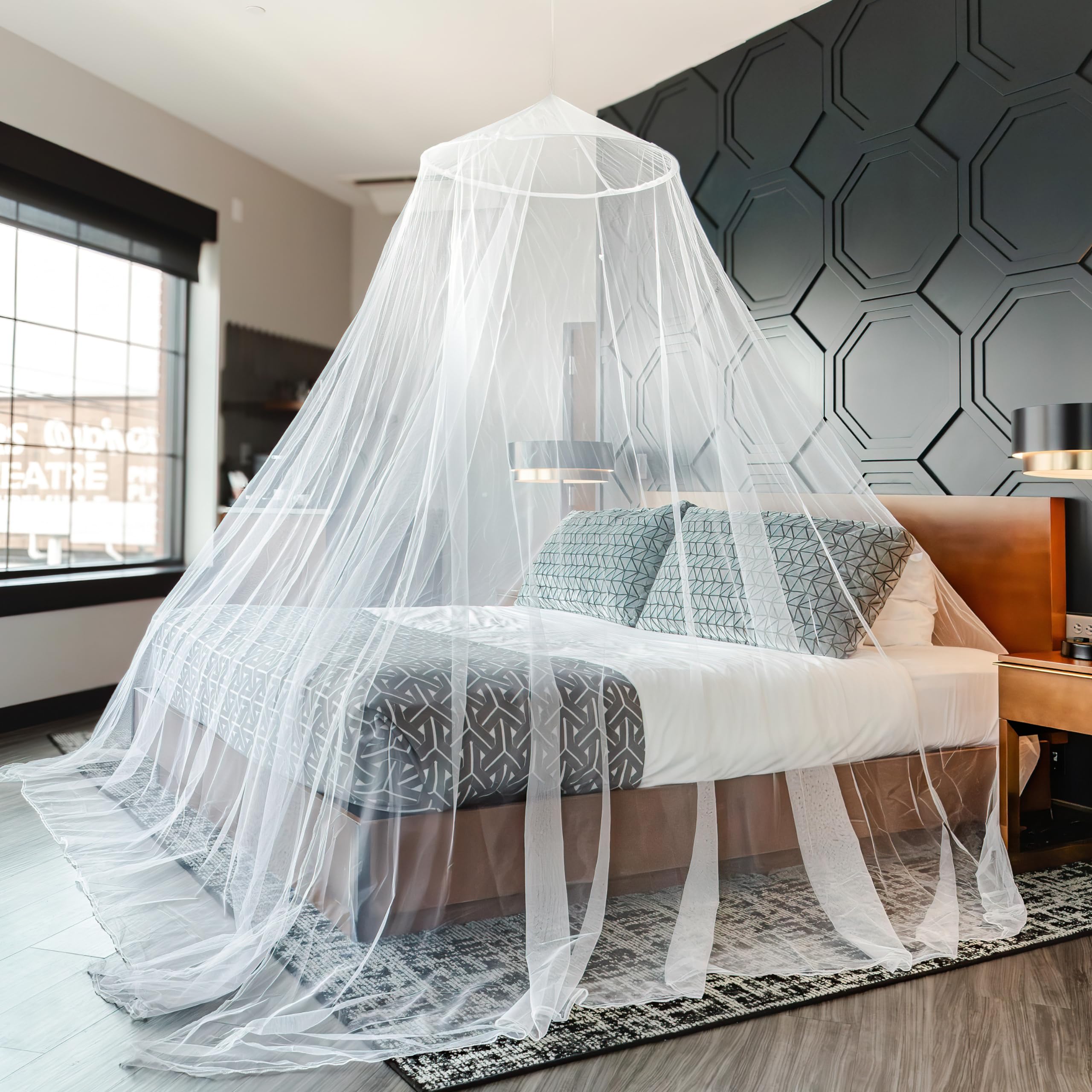 Netting for Bed, Extra Large Mosquito Net Covers Single to California King Size Beds