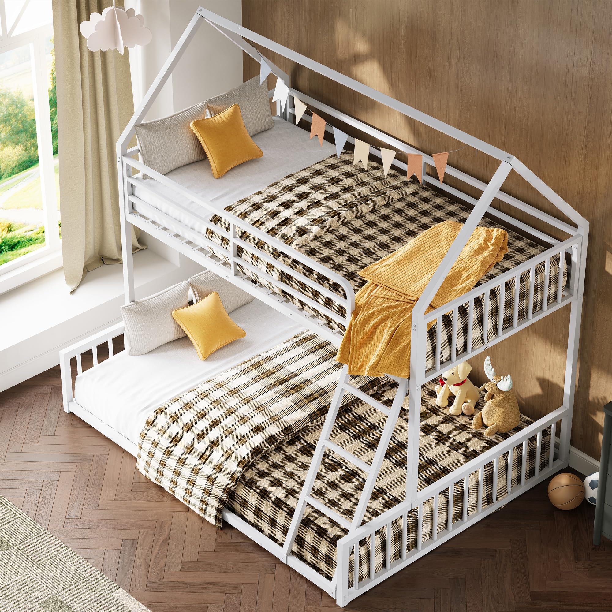 Bunk Bed Twin Over Full Size, House Bunk Bed Frame