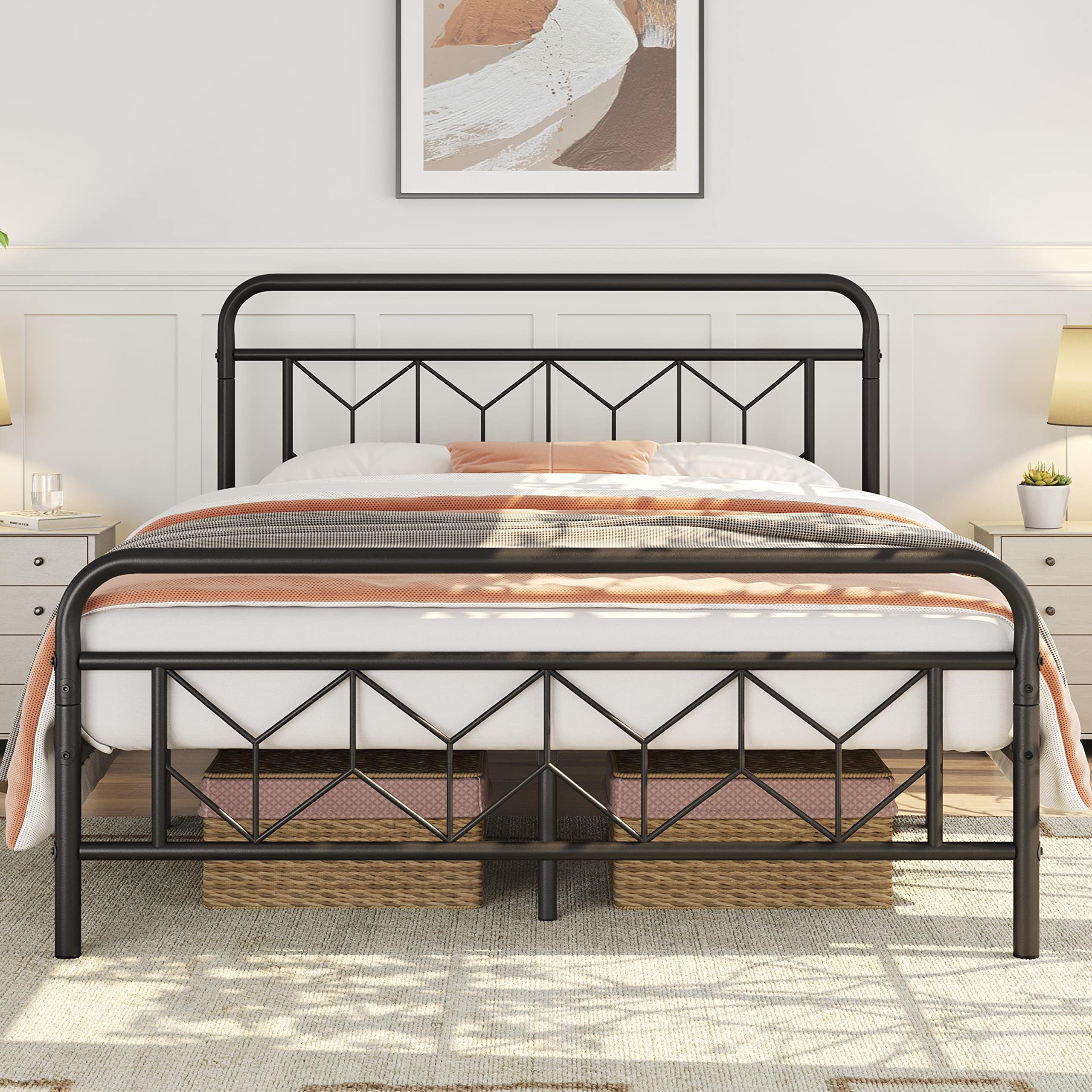 Metal Platform Bed Frame Mattress Foundation