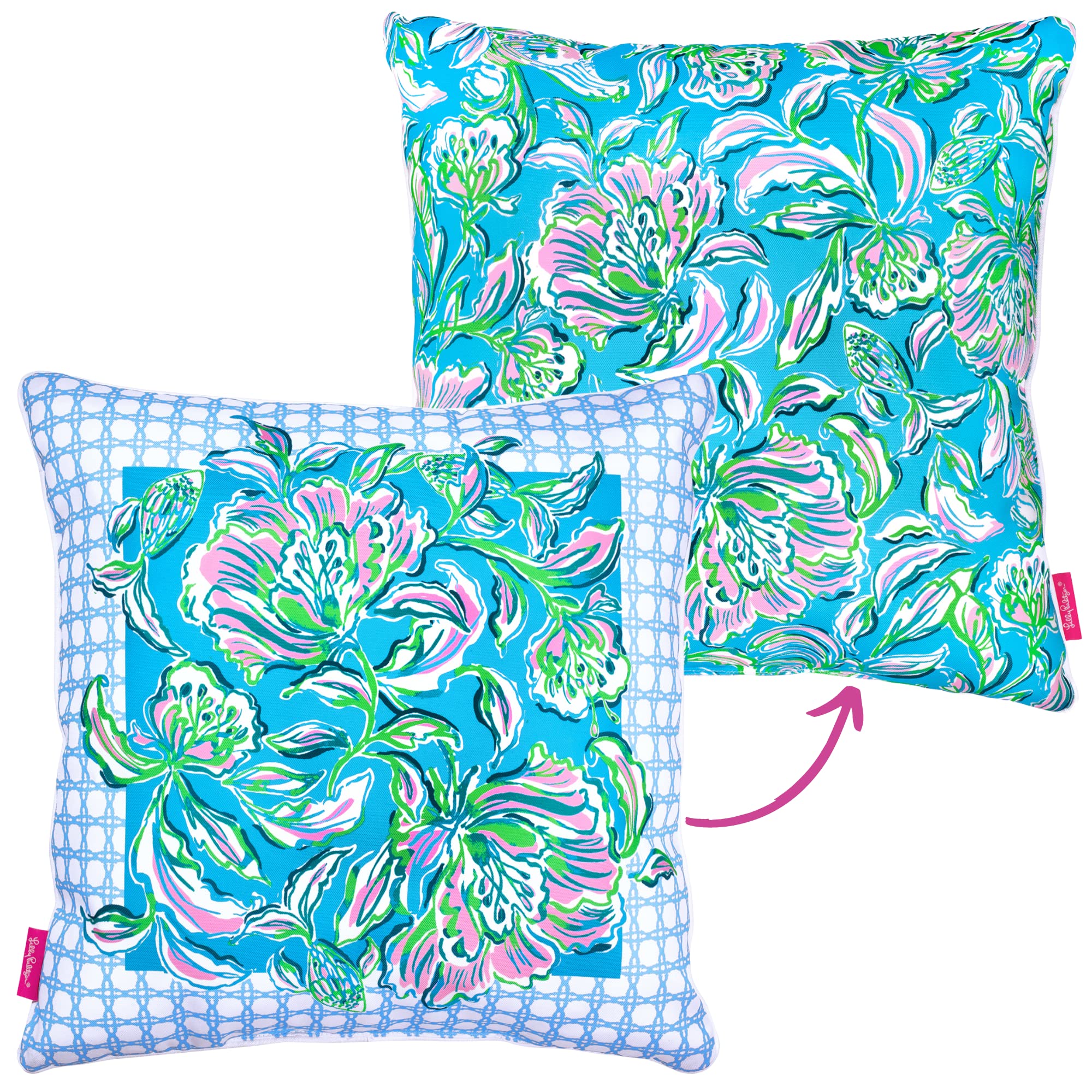 Square Decorative Throw Pillow for Indoor and Outdoor, Throw Pillows