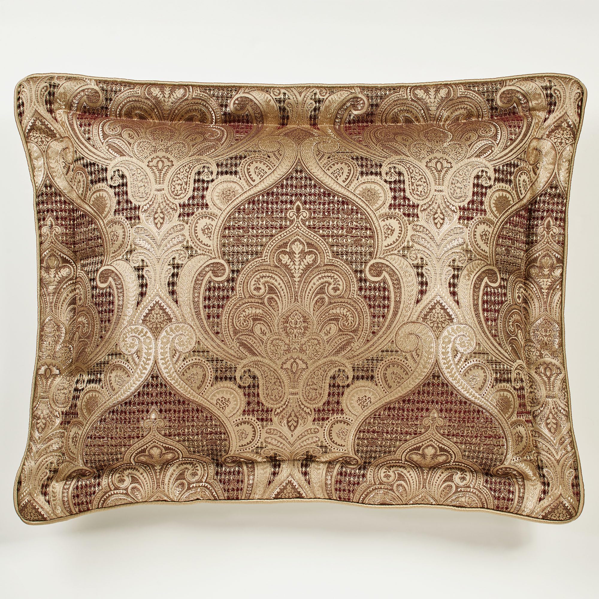 Devonshire Traditional Luxury Bedding | Royal Ruby Red & Metallic Antique Gold