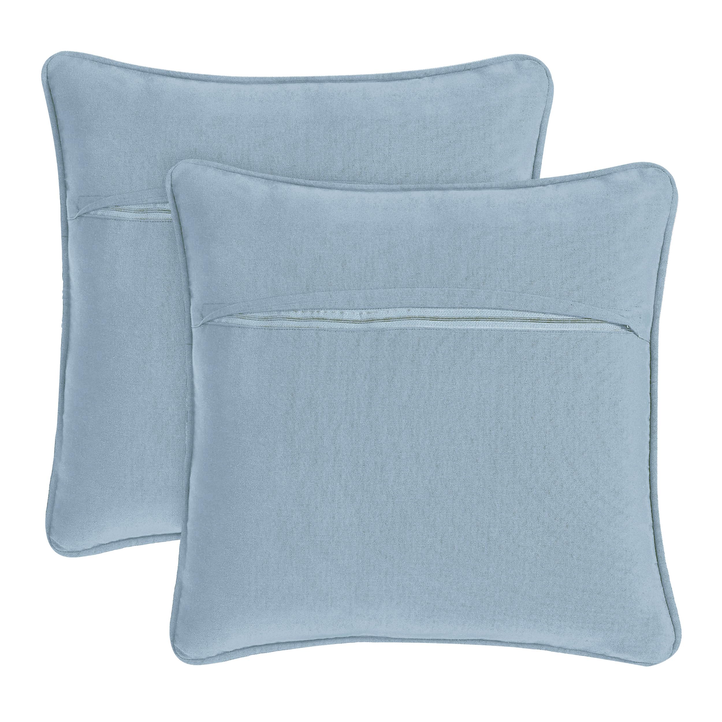 Jada Decorative Throw, (2) 18" x 18" Pillow Covers with Insert