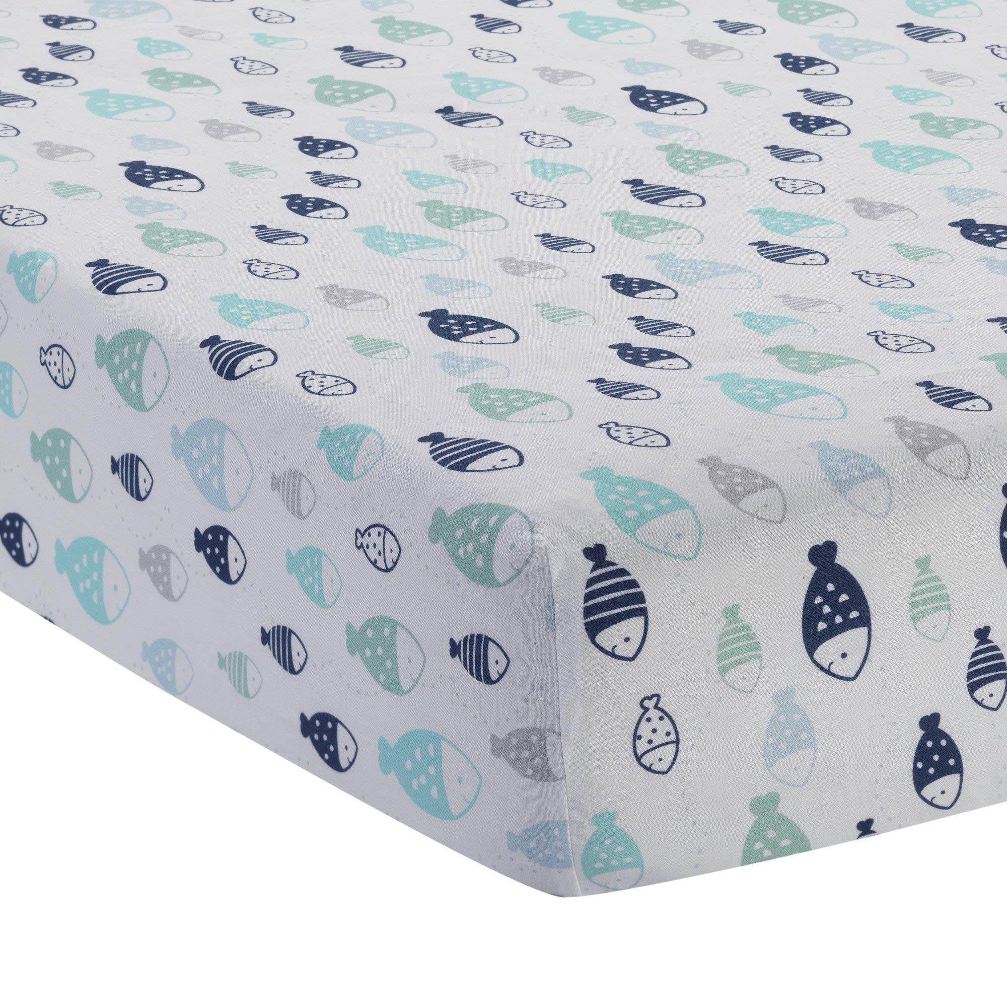Oceania 6-Piece Baby Crib Bedding Set - Blue Ocean