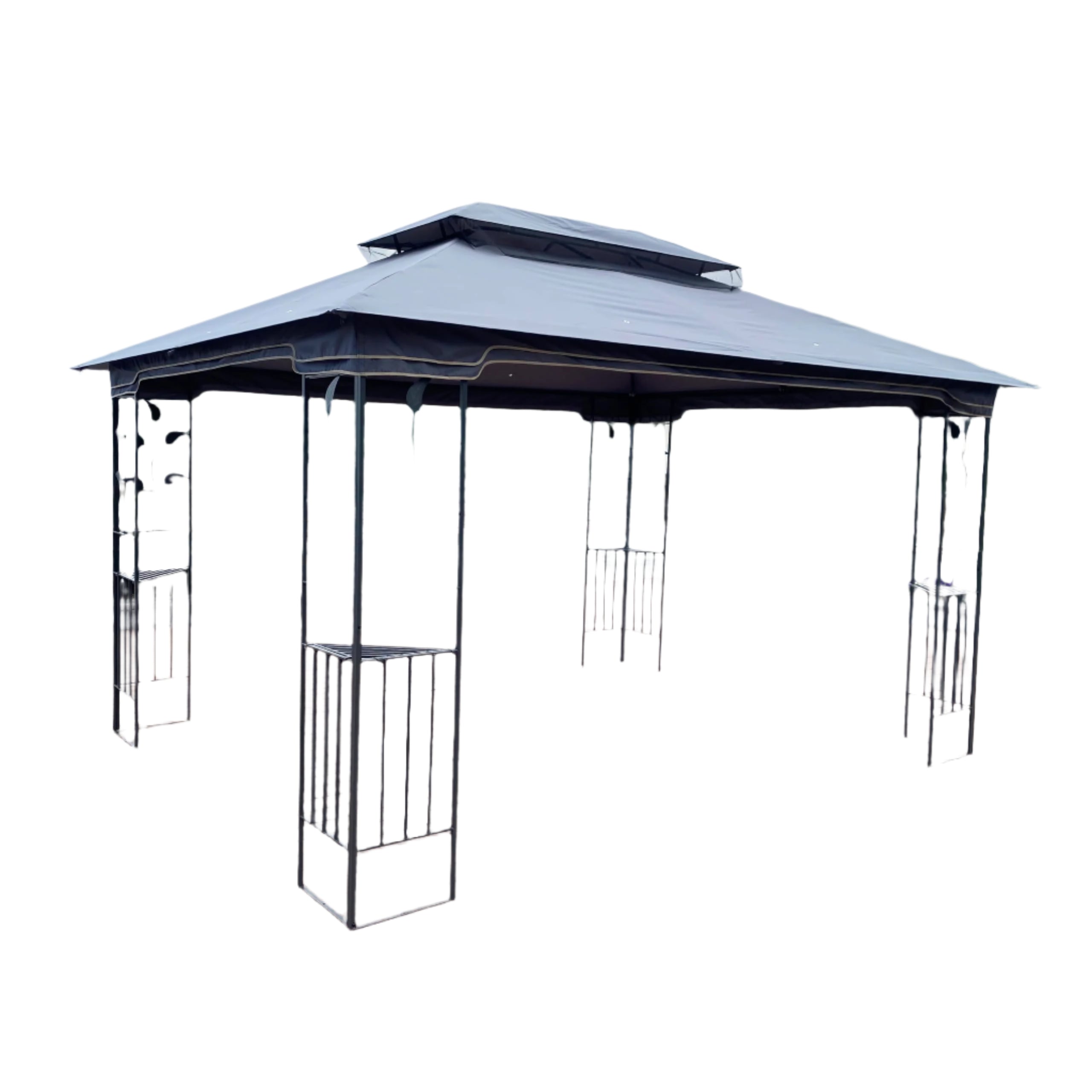 Gazebo 10'x13' with Double Roof, Heavy Duty Canopy Party Tent Shelter