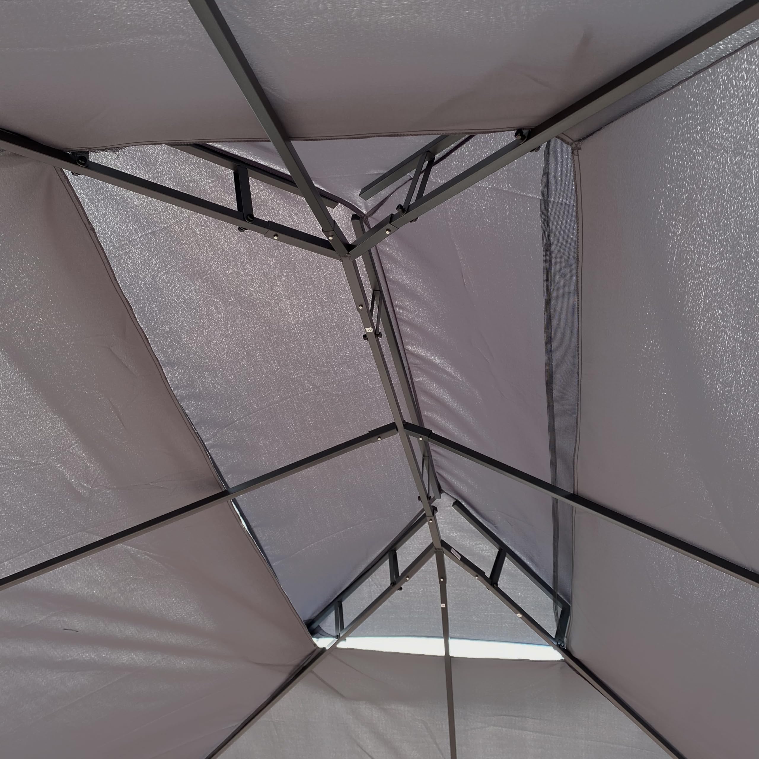 Gazebo 10'x13' with Double Roof, Heavy Duty Canopy Party Tent Shelter