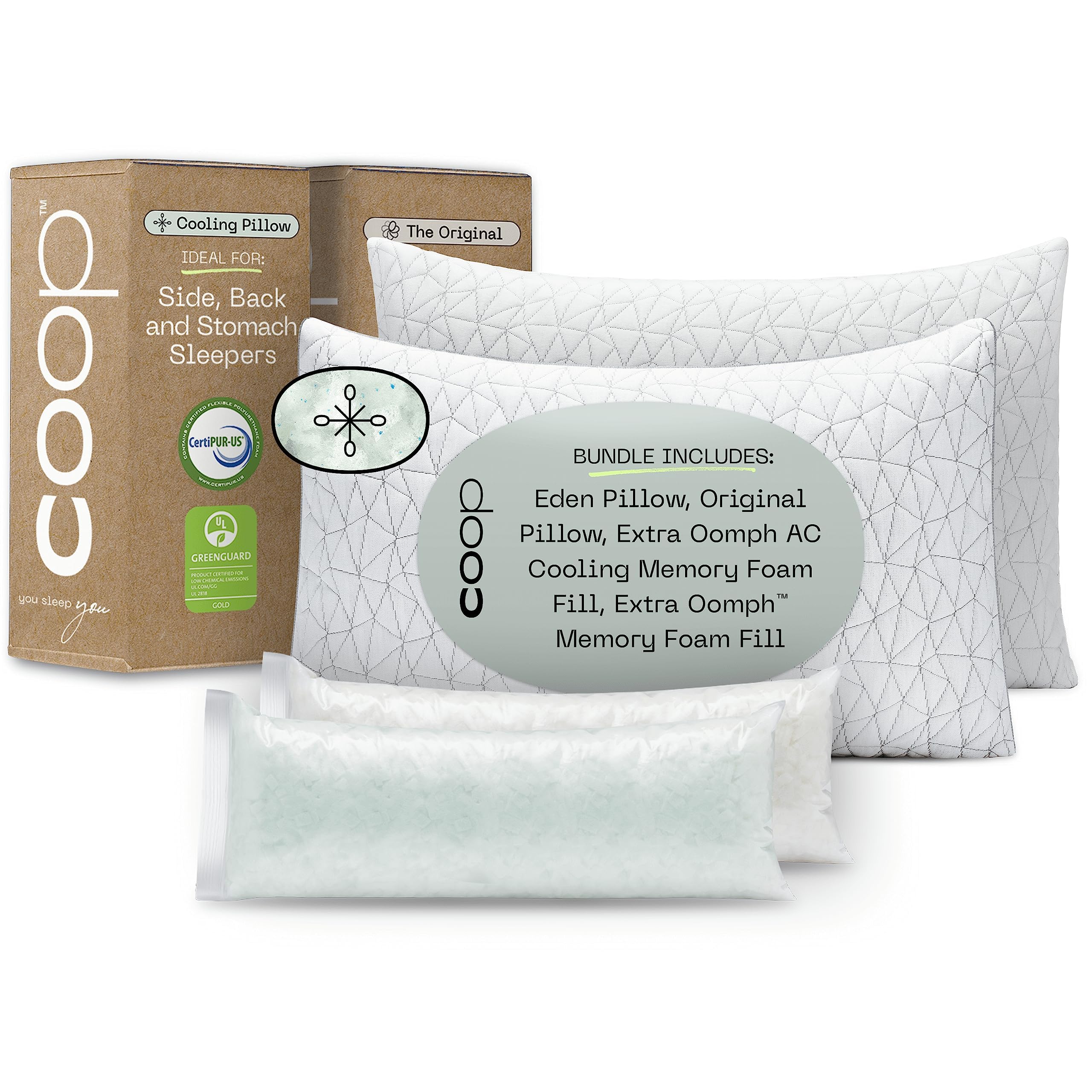 Eden Pillow and Original Pillow King Bundle