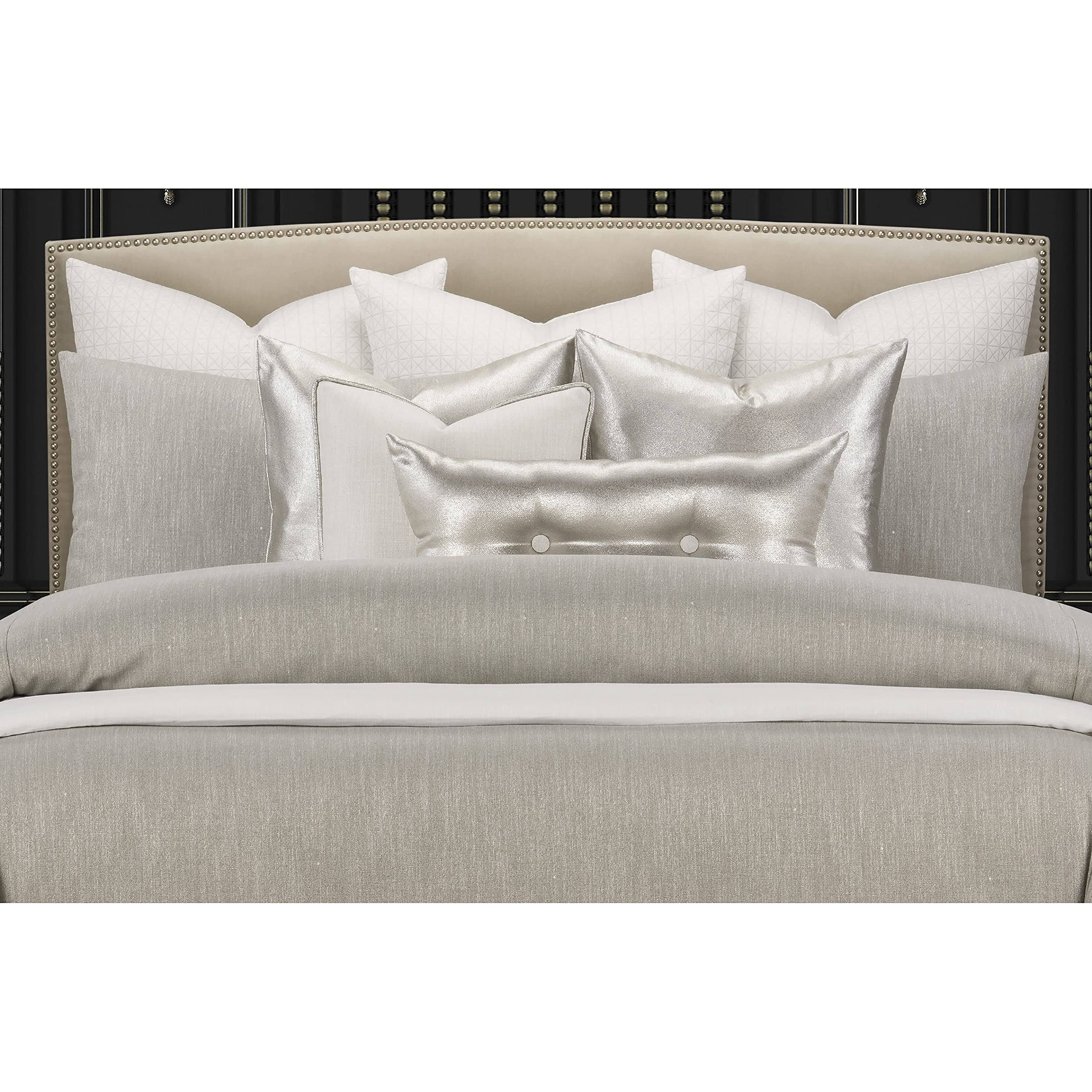 F Scott Fitzgerald Lumiere Truffle Shimmering Luxury Duvet Cover and Insert Set California