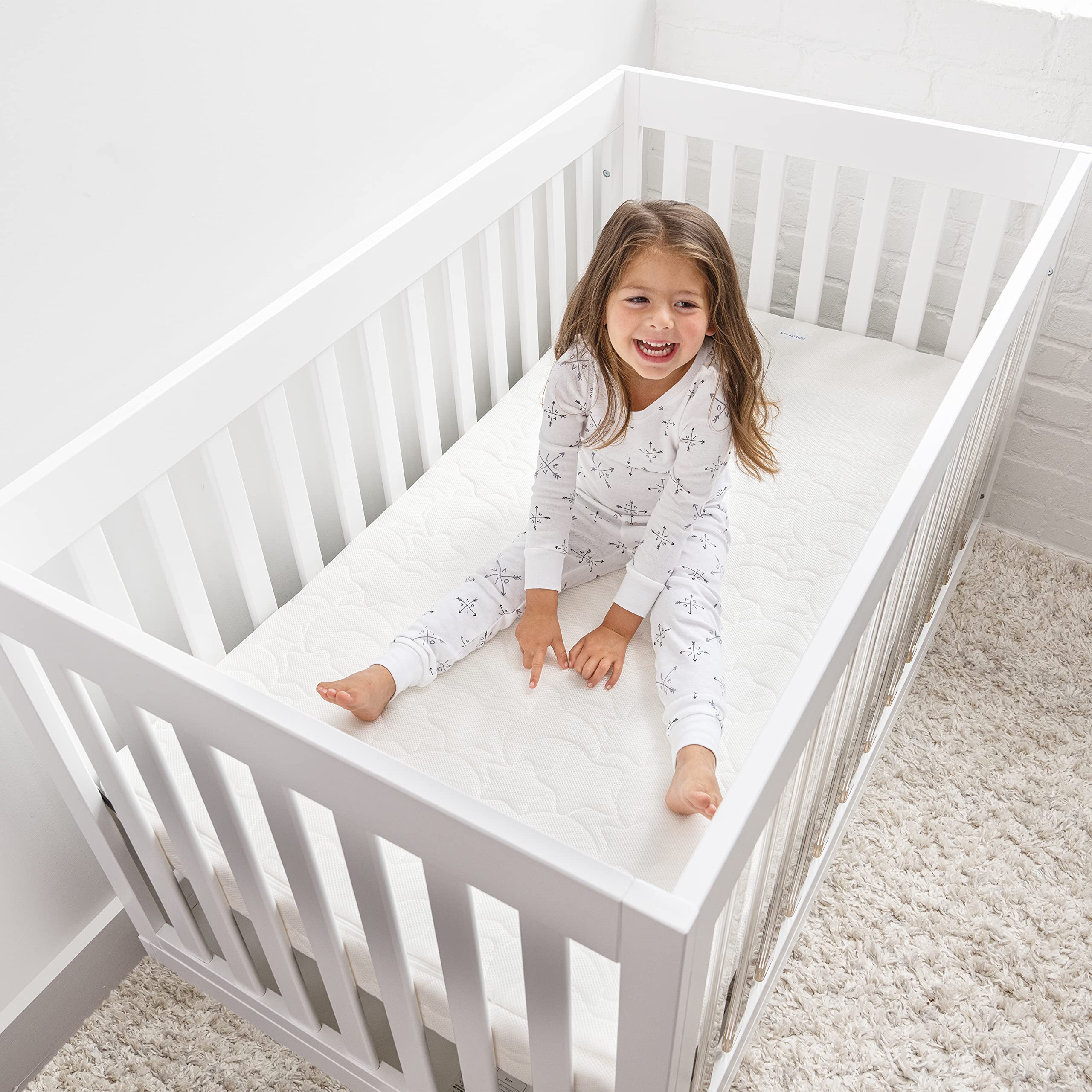 DreamWeave Crib & Toddler Mattress - 100% Breathable Mattress and Core