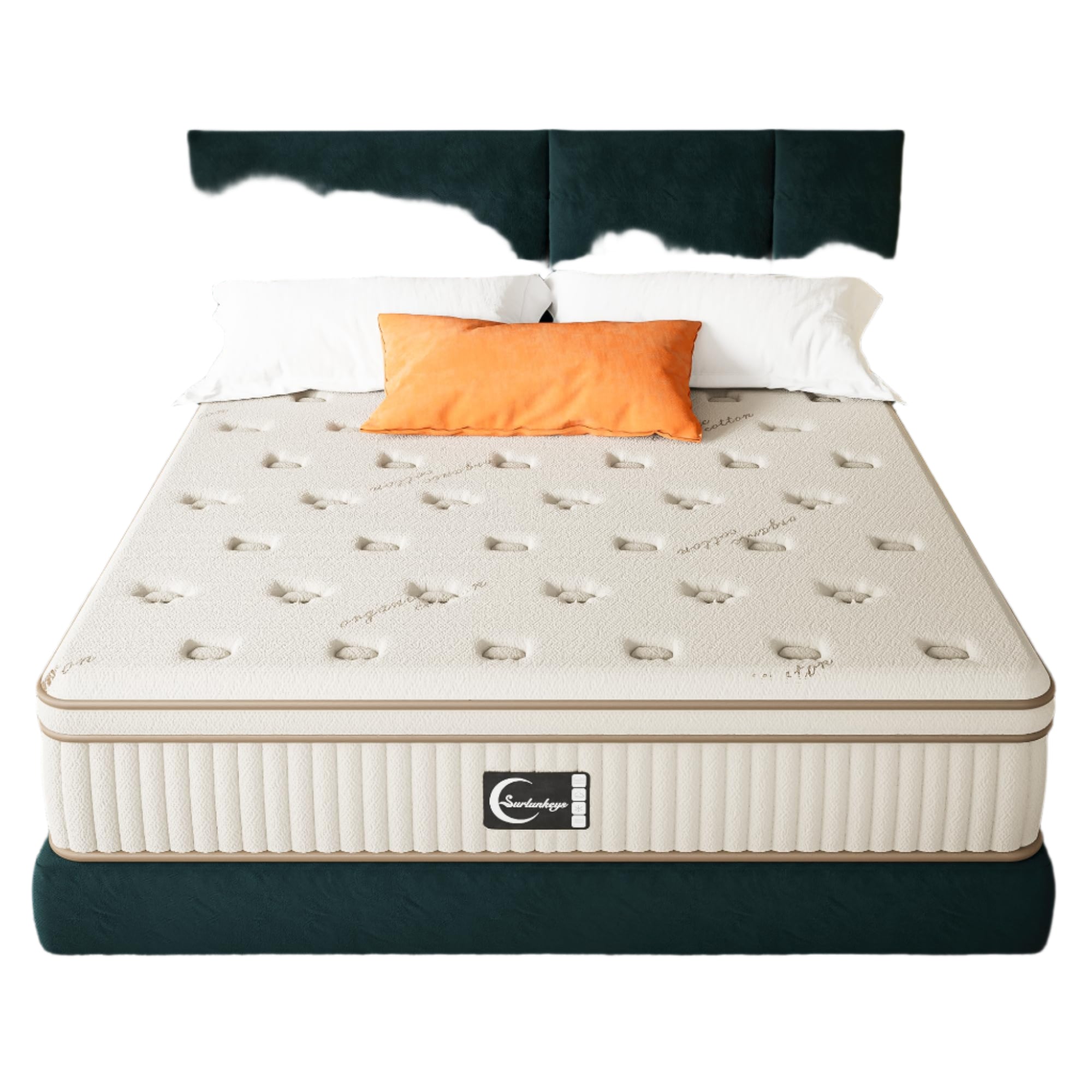 Gel Foam Innerspring Mattress - 14 Inch King Size Mattress for Back Pain Relief