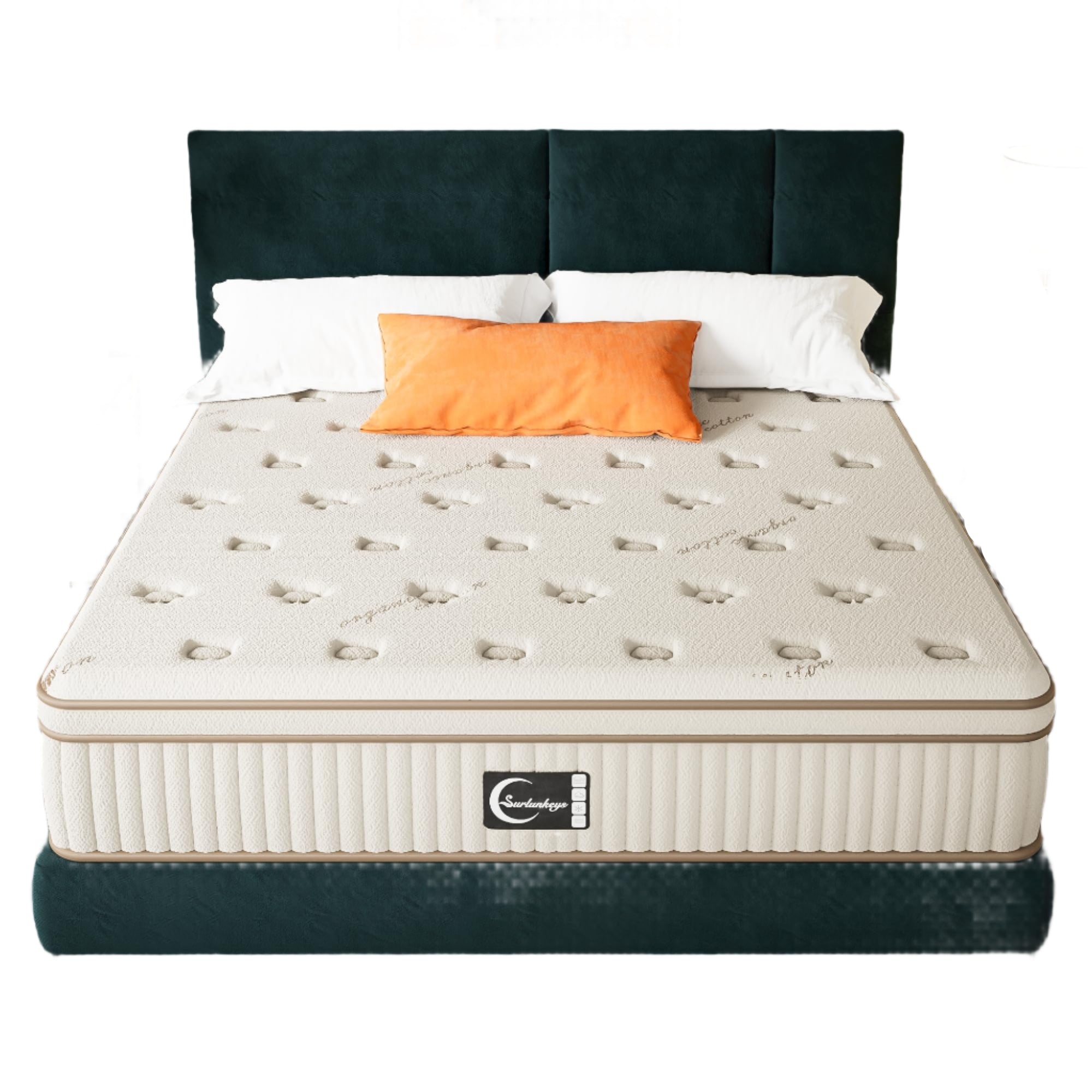 Foam Innerspring Mattress - 14 Inch California King Size Mattress for Back Pain