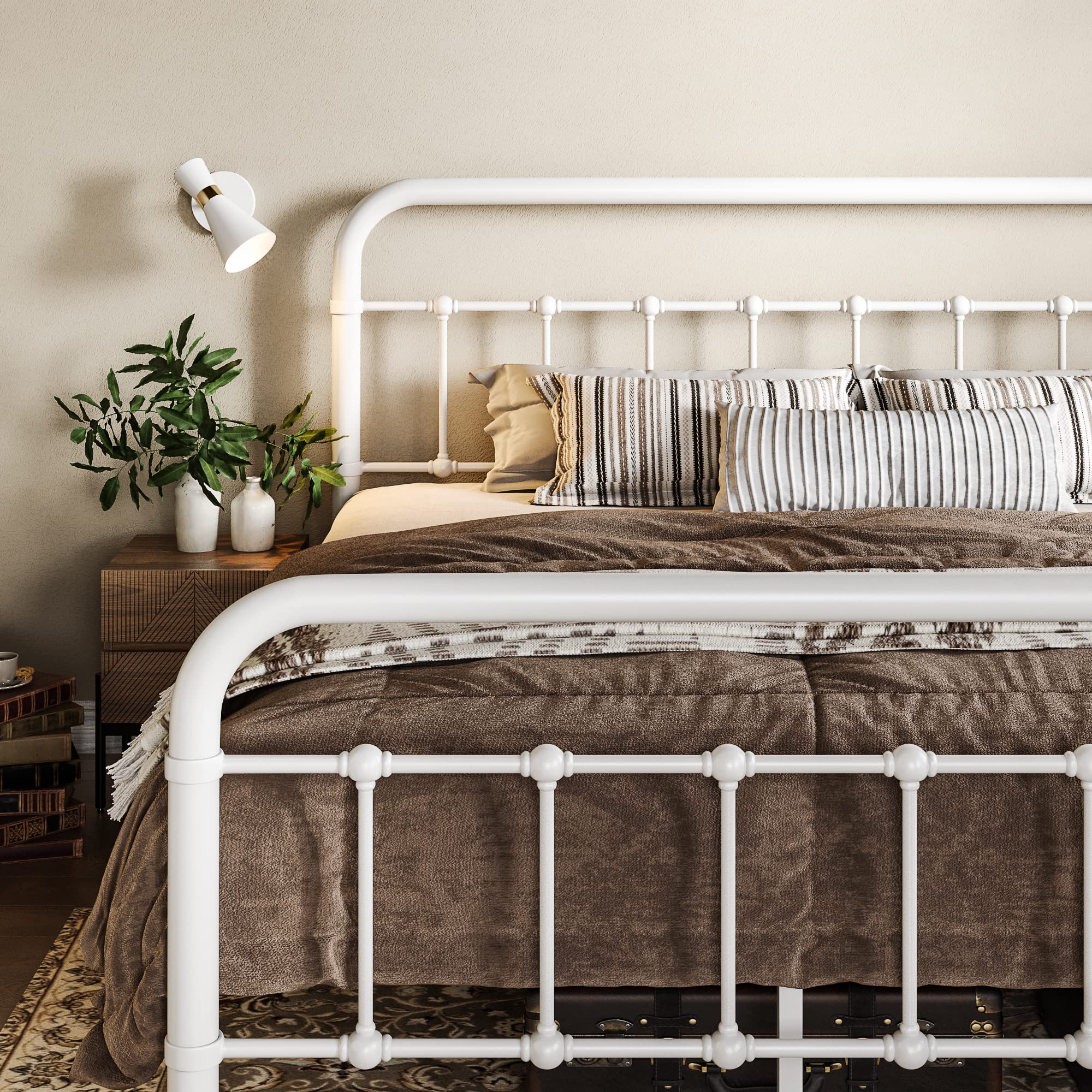 Queen Size Metal Platform Bed Frame