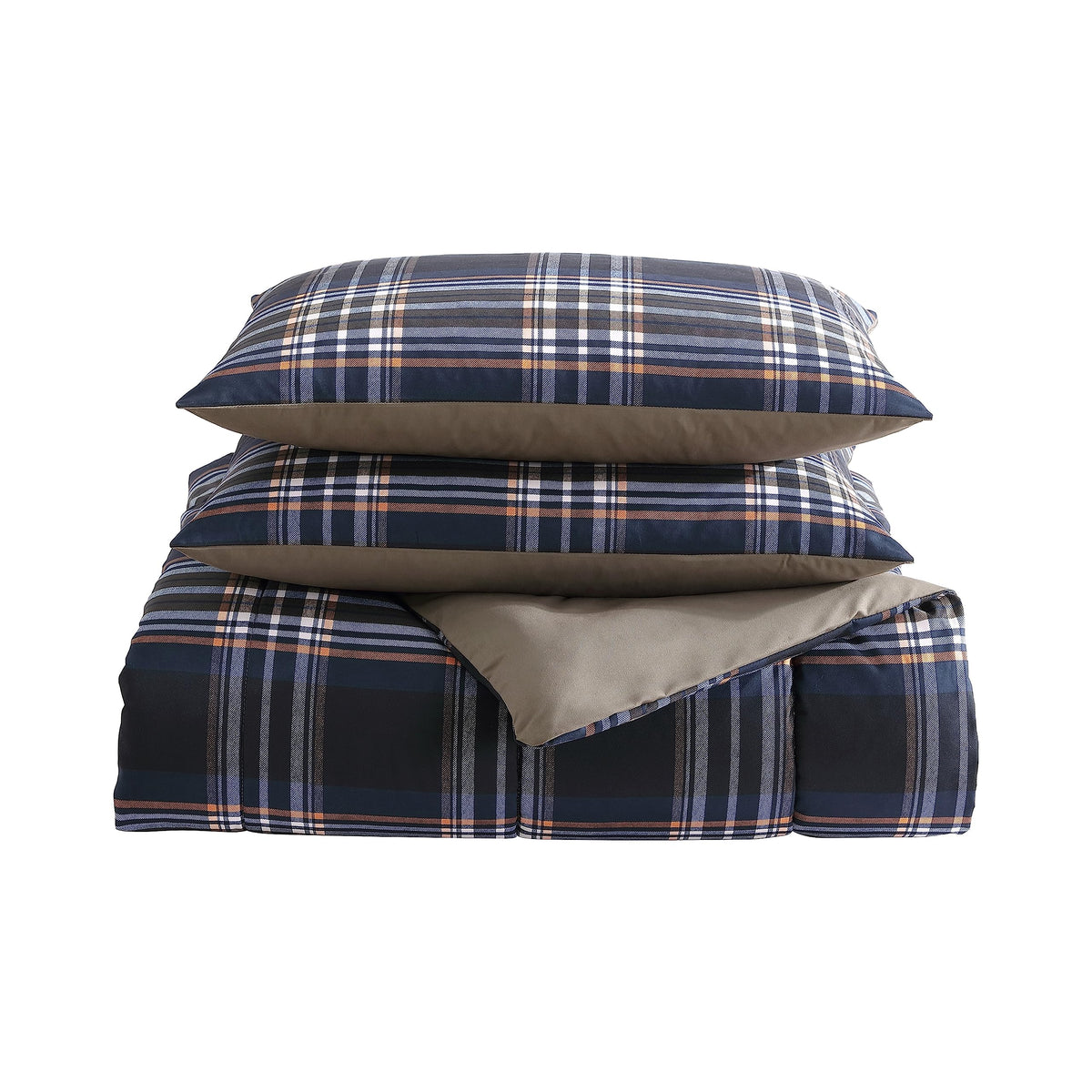 Plaid Comforter Set with Pillowcases