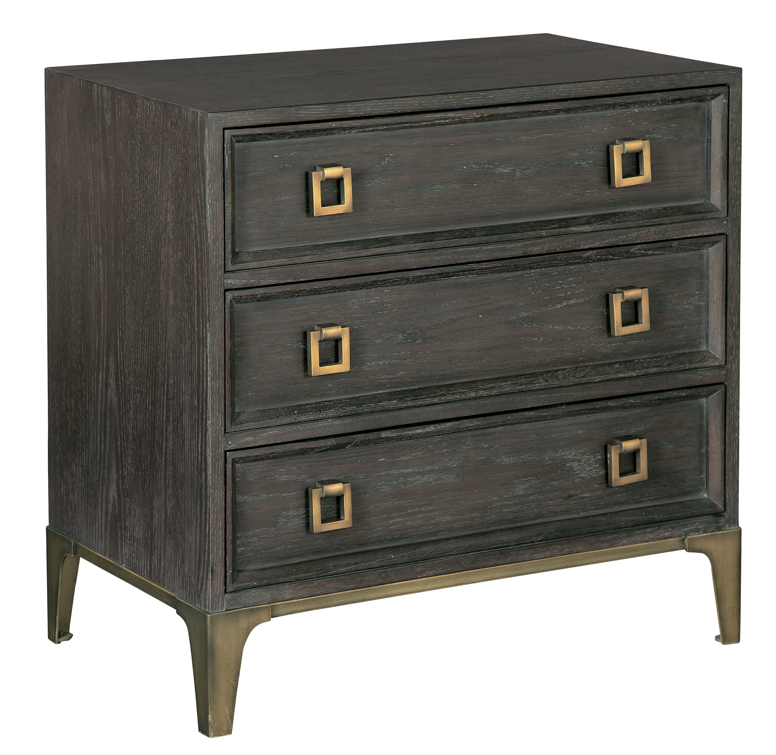 Furniture Doral Triple Night Stand – Doral Finish, 3 Storage Drawers
