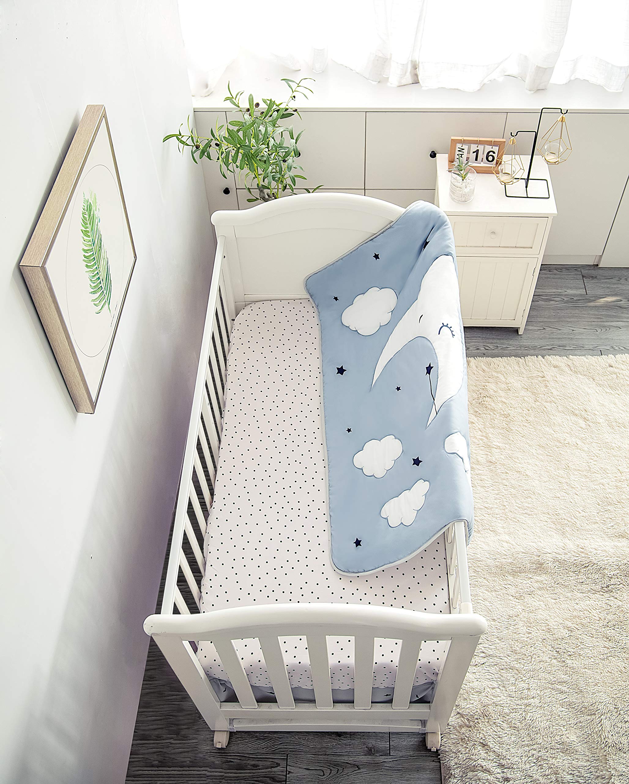 Sleeping Moon Baby Nursery Crib Bedding Set