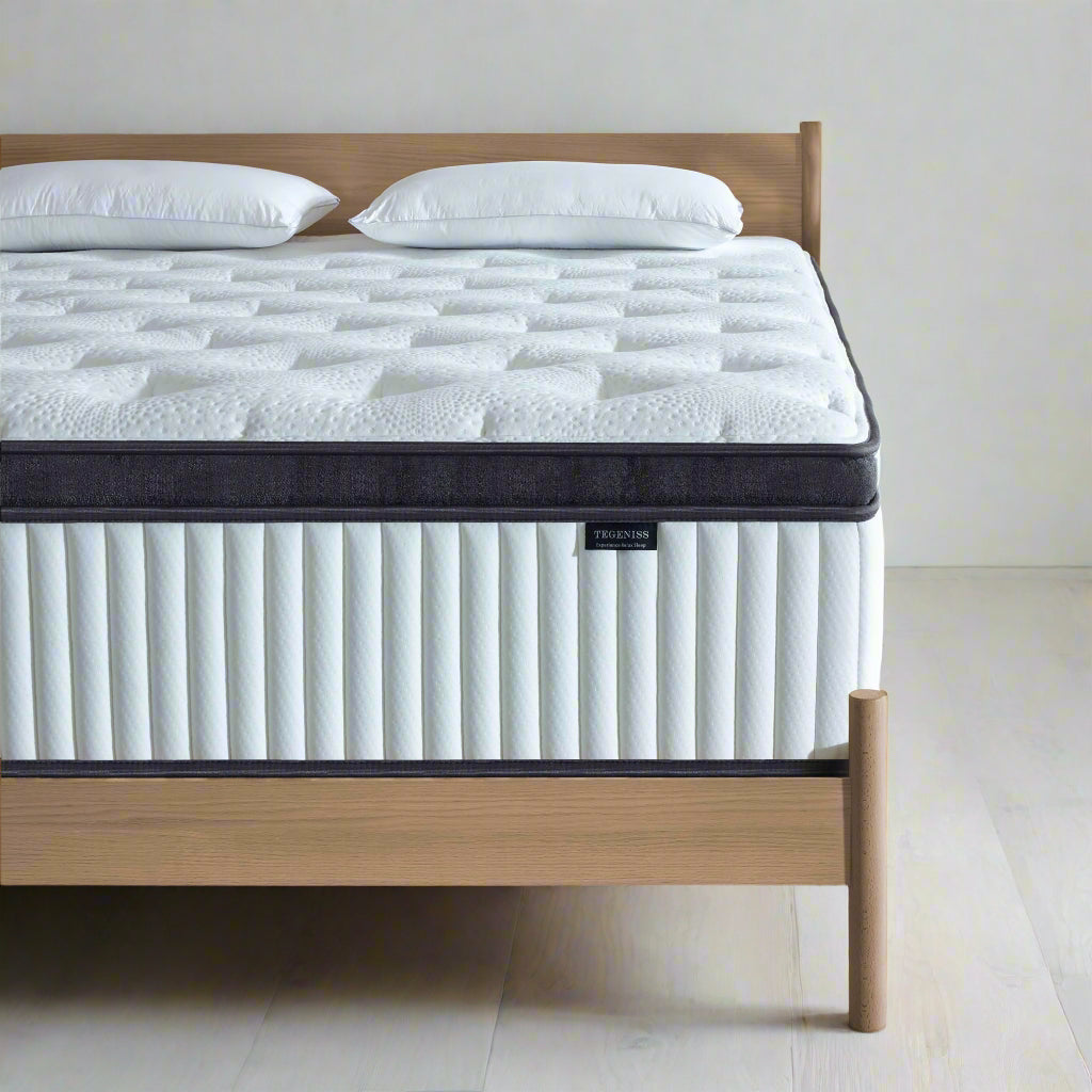 Queen Mattress, 14 Inch Innerspring Hybrid Mattress in a Box with Gel Memory Foam