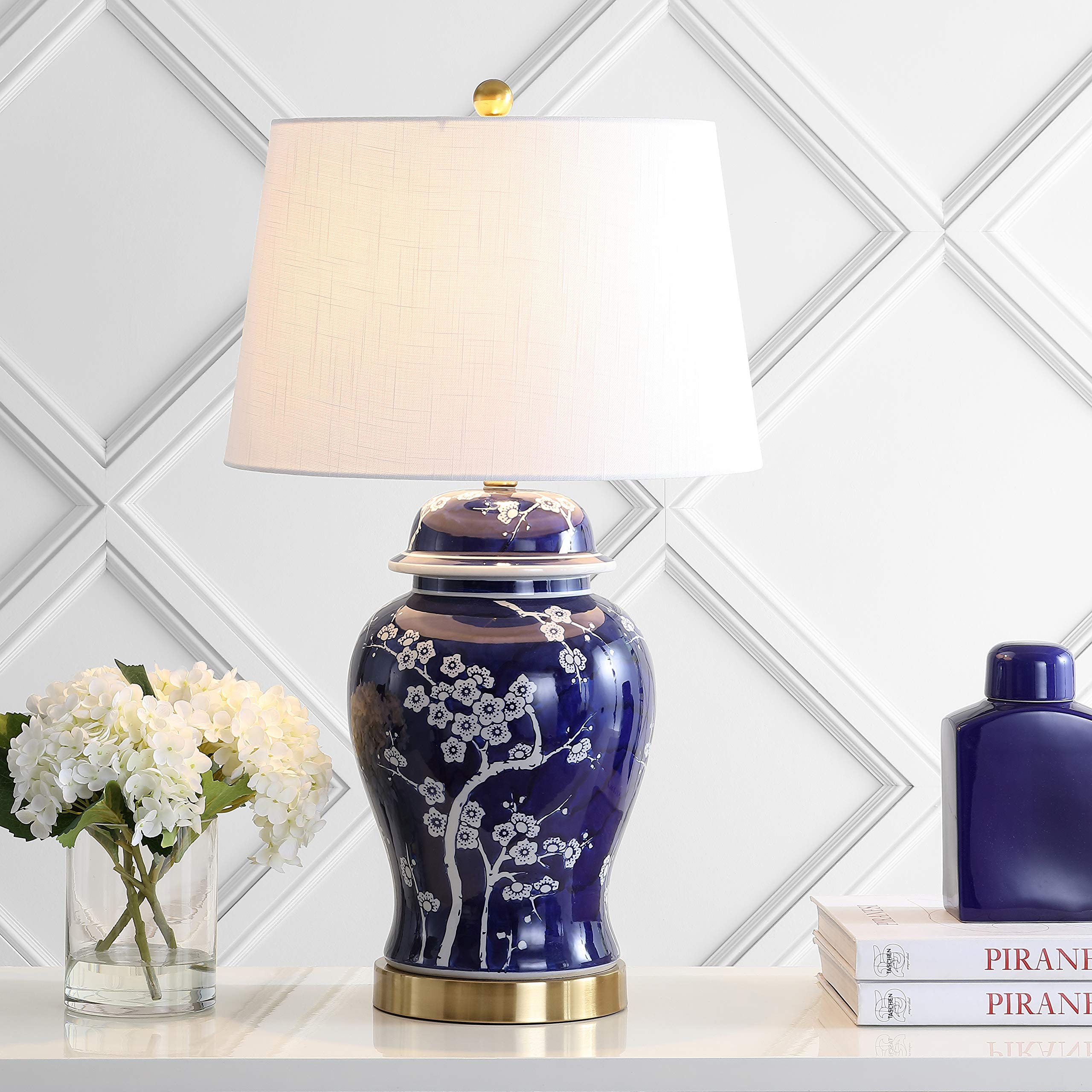Gracie 29.5" Ginger Jar Ceramic/Metal LED Table Lamp Traditional Bedside Desk