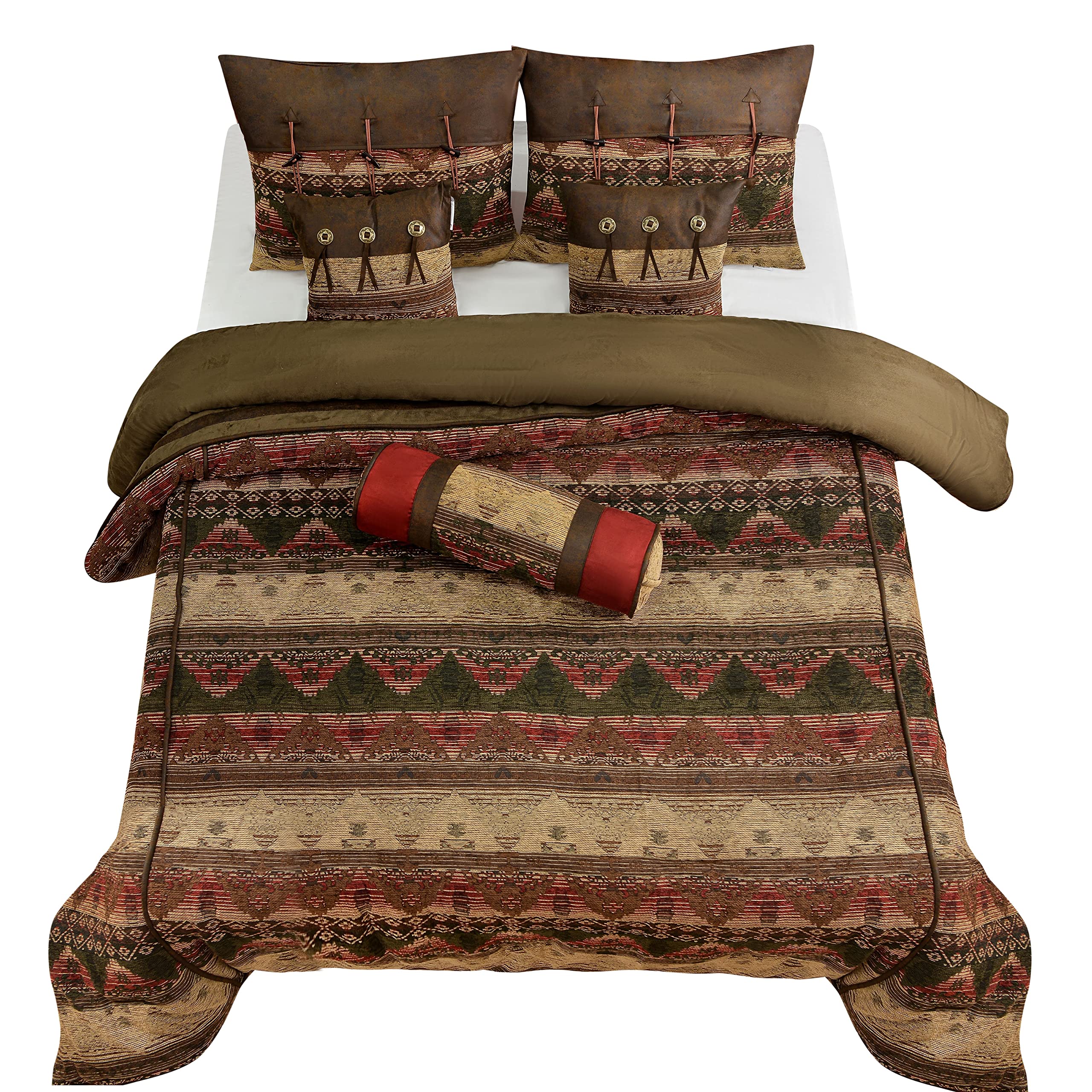 Paseo Road Sierra Western Bedding 7 Piece King Comforter Set
