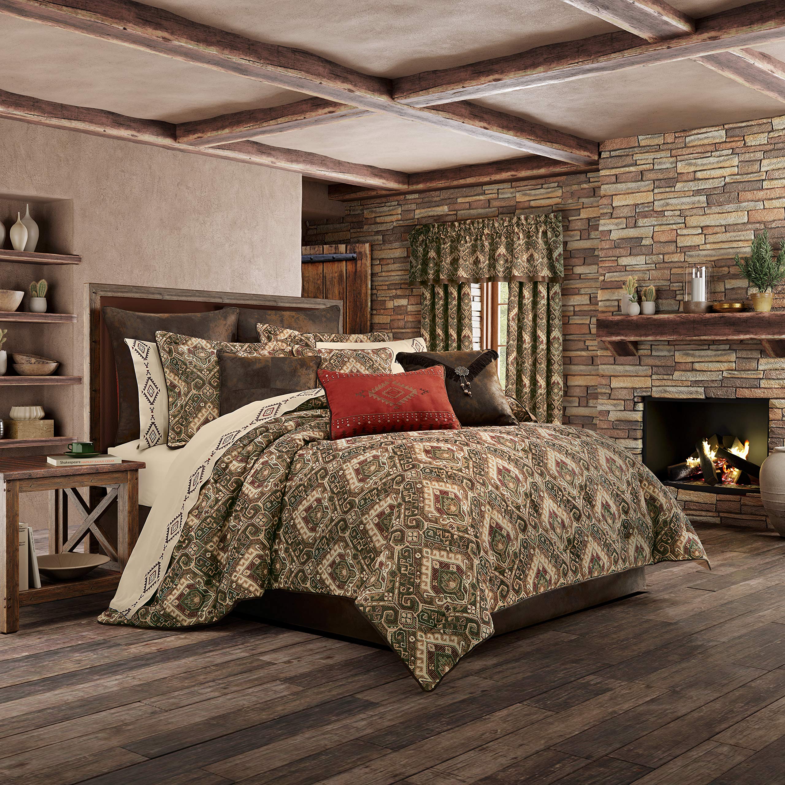 Tacoma Southwest 4 Piece Comforter Set, Multi, 110x96