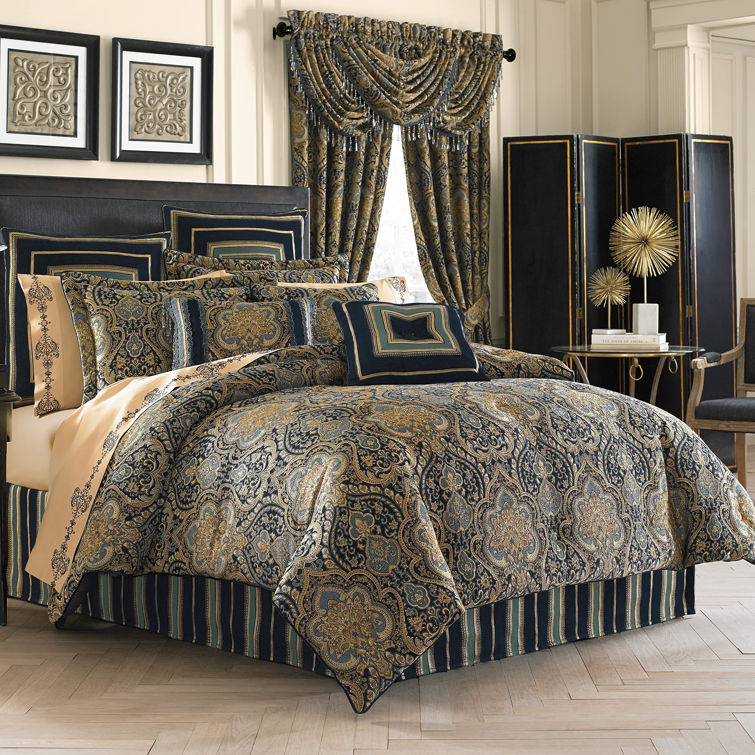 Palmer King 4Pc. Comforter Set, Teal, 110X96
