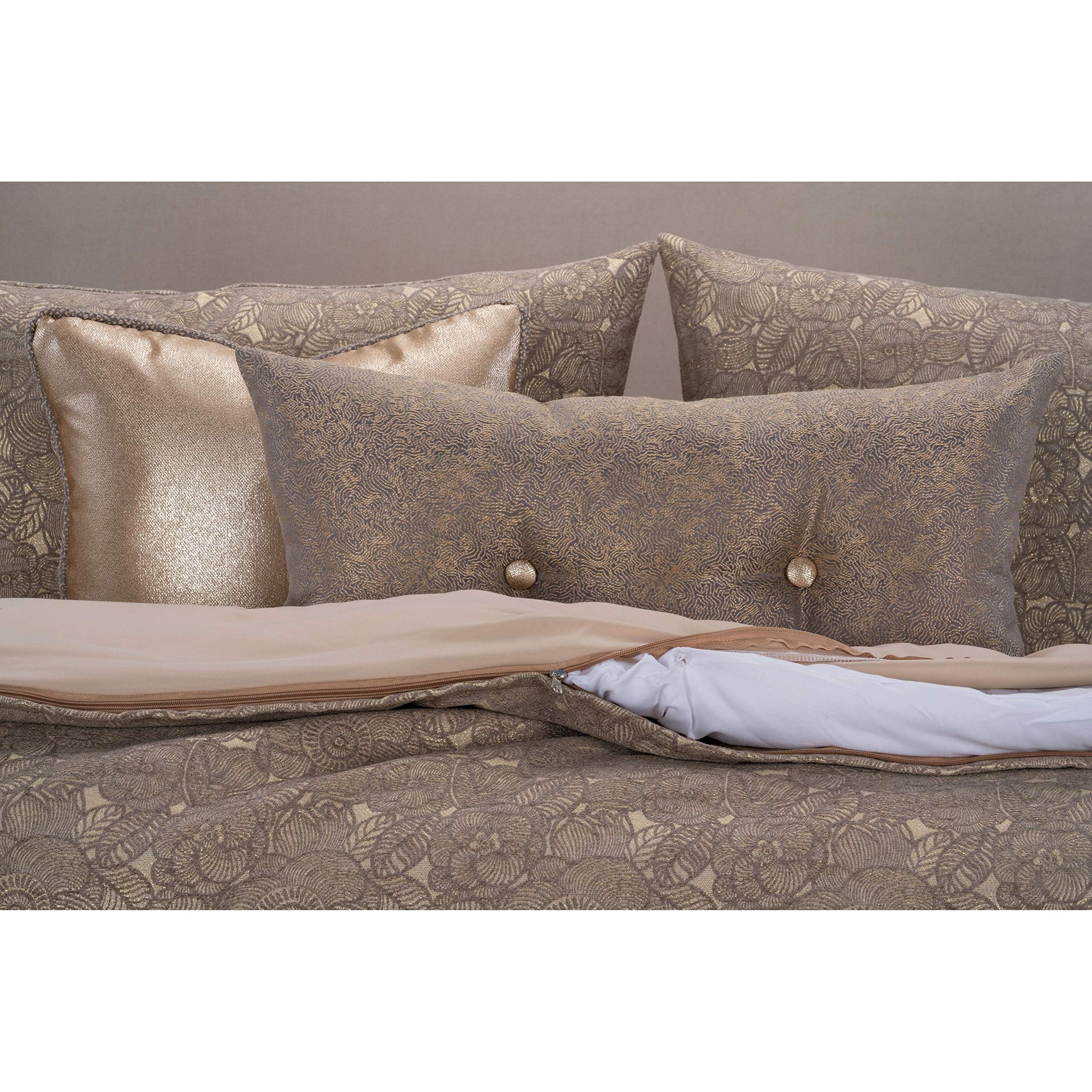 Overstock F Scott Fitzgerald Garden Party Bronze Luxury Duvet Cover
