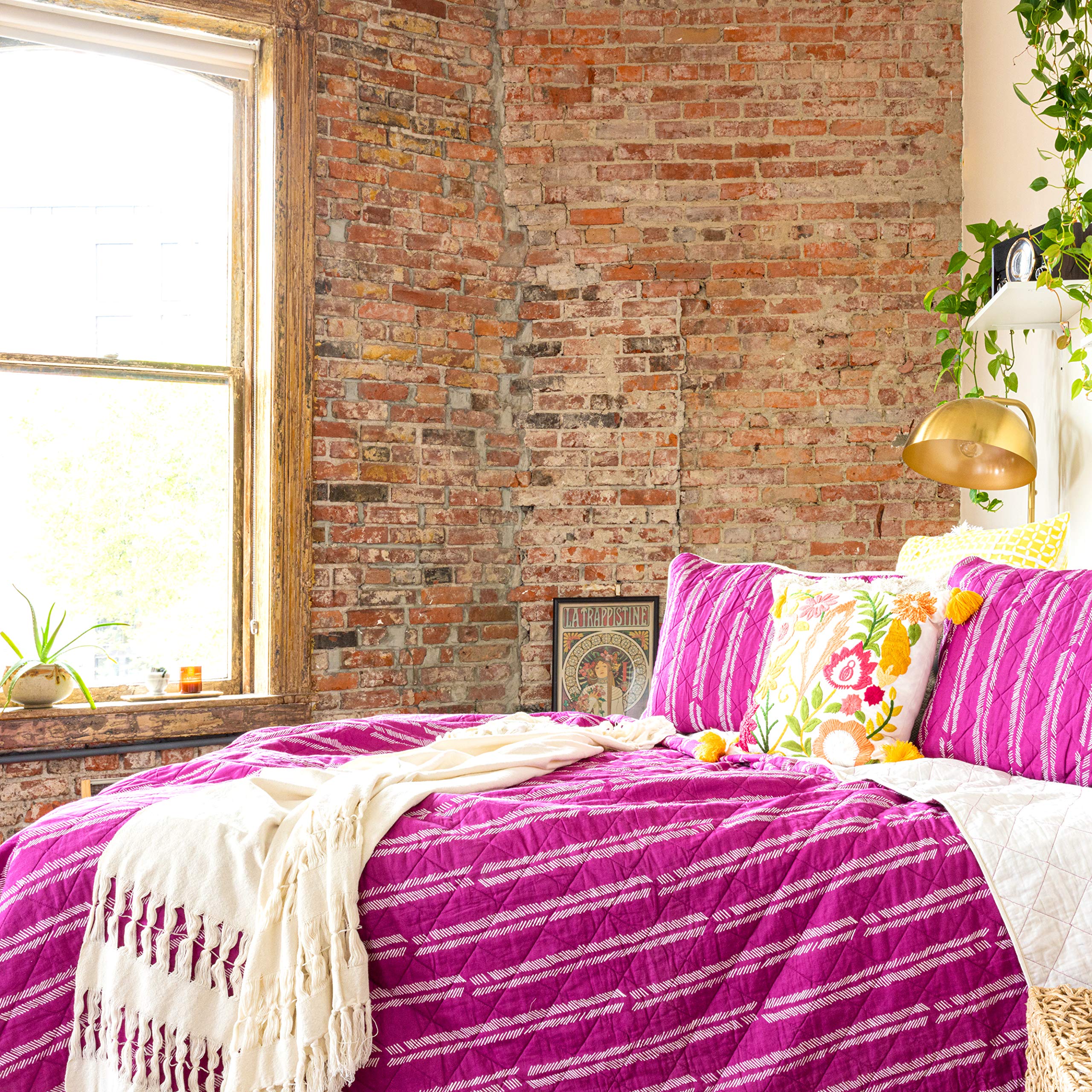 Shea Stripe Bedding Collection | Luxury 100% Cotton Premium Ultra Soft Quilt Coverlet
