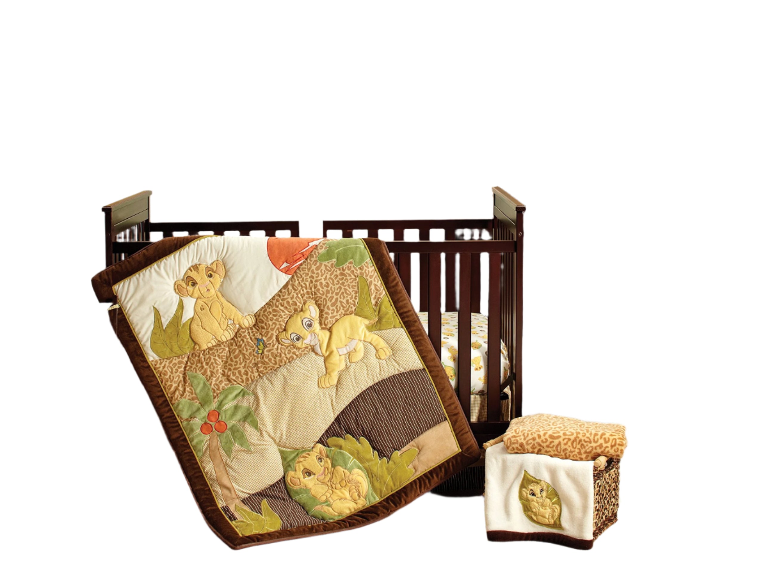 King Simba's Wild Adventure 7 Piece Nursery Crib Bedding Set